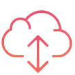 Cloud with Up and Down Arrows Icon